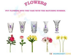 Counting Flowers Worksheet