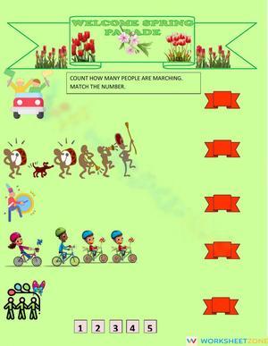 Spring Parade Worksheet