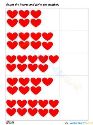 Counting Numbers 6 to 10 Worksheet