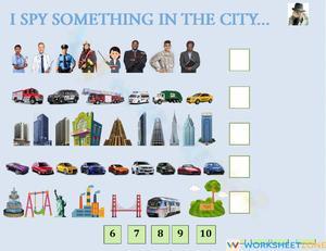 Count in the City: Urban Counting Worksheet