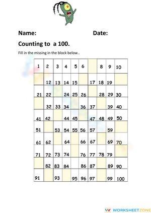 Counting to a 100: Number Practice