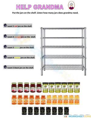 Grandma's Jam Jars: Counting Practice