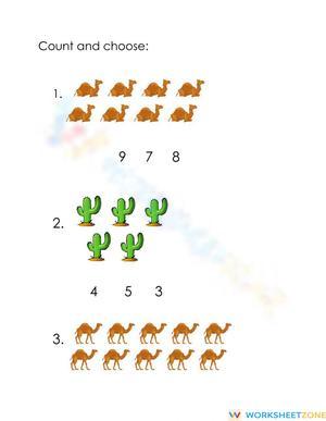 Counting Practice Homework Worksheet