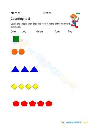 Counting to 5 with Shapes