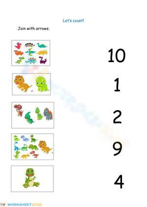 Counting from 1 to 10 Practice