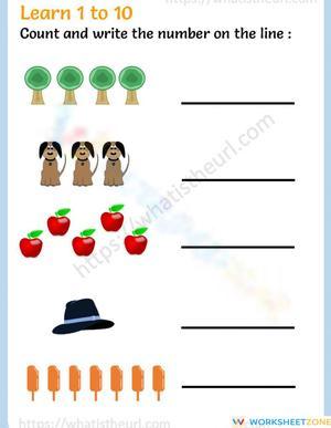 Count and Write Numbers Practice