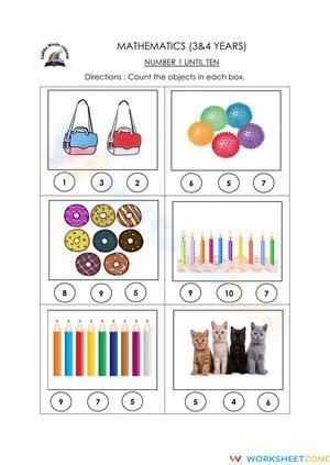 Counting Practice: Numbers 1-5