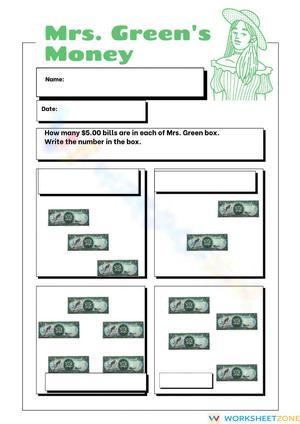 Counting Notes Worksheet for Music Education