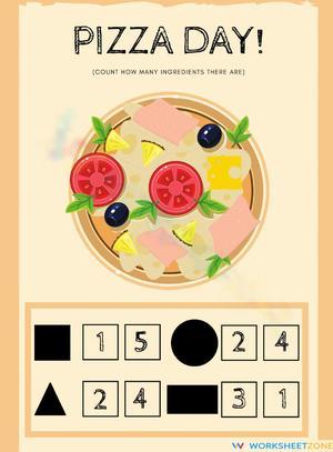 Pizza Day: Fun Counting and Math Activity