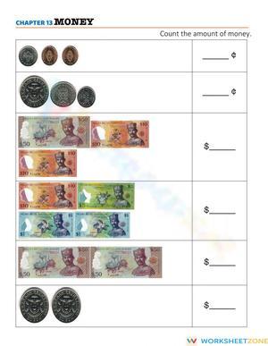 Counting money Brunei