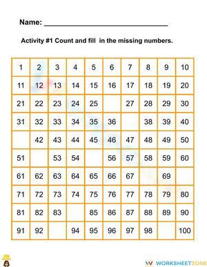 Counting 1- 100