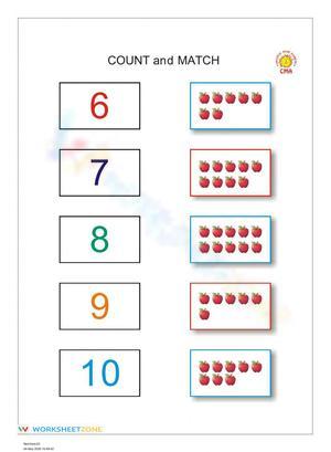 Numbers 6-10: Number Recognition and Practice