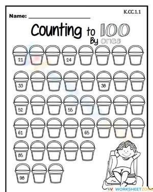Counting to 100: Number Sequence Worksheet