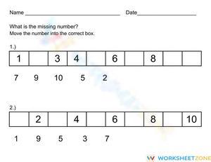 Find the Missing Number: Math Sequence Practice