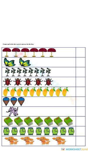 K1-1 Math Worksheet: Early Math Practice
