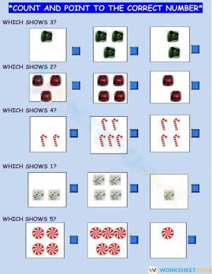 Count and Point: Number Recognition Worksheet