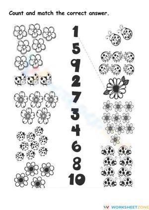 Early Learning Counting Worksheet