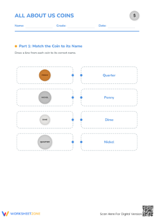 Essential US Coin Matching & Counting | Grade 1 Math