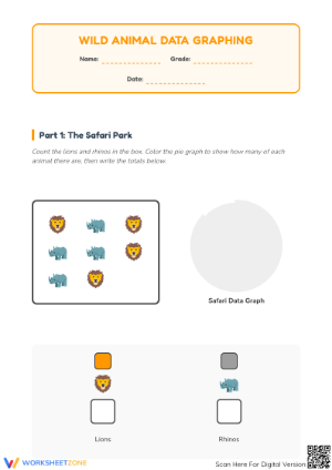 Printable Pie Graph Worksheet | Grade 1 Math Data