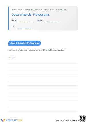 Grade 4 Pictograms — Complete No-Prep Worksheet