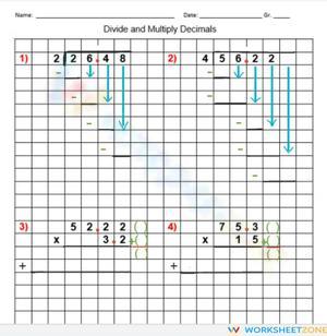 Divide and Multiply Decimals