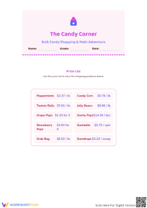 Printable Dividing Decimals Worksheet | Grade 5 Math