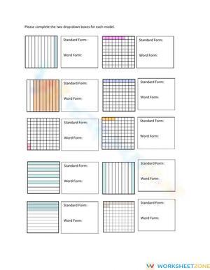 Decimal Models: Match Up Practice