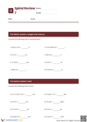 Printable Decimal Operations Practice | Grade 6-7 Math