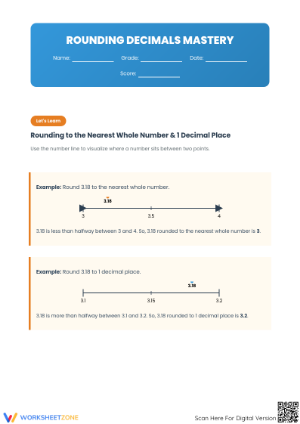 Rounding Decimals Worksheet | Grade 5 Math Essential