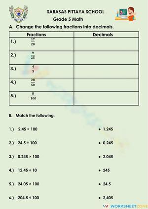 Decimals Conversion