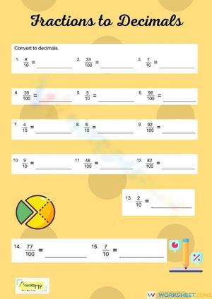 Fractions to Decimals