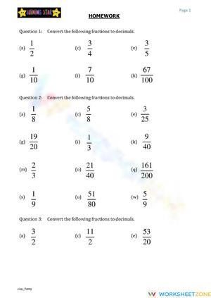 Fraction to Decimal Conversion 