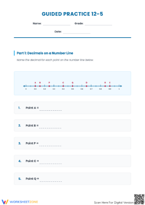 Essential Decimals and Fractions on a Number Line | Grade 4