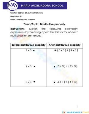 Identify the sum of multiplication facts