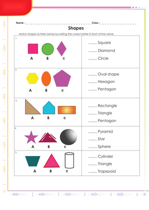 Identify Different Shapes Worksheet