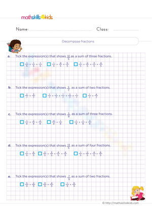 Decompose fractions
