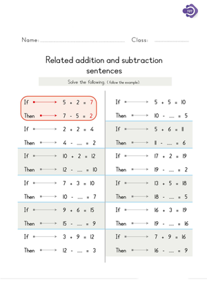 Essential Grade 1 Addition & Subtraction Worksheet