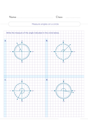 Printable Measuring Angles Worksheet | Grade 4 Math