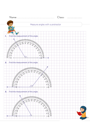 Grade 4 Angle Measurement — Printable No-Prep Worksheet