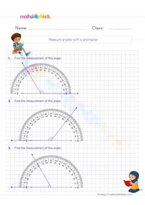 Grade 4 Angle Measurement — Printable No-Prep Worksheet