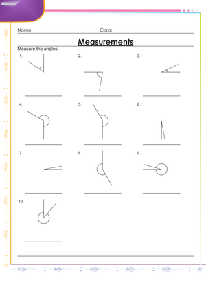 Grade 4 Angles — Printable No-Prep Worksheet