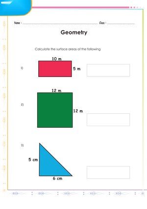 Printable Area of Shapes Worksheet | Grade 6 Geometry