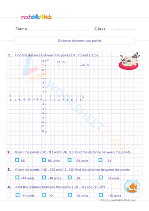 Calculate Distance Between Points
