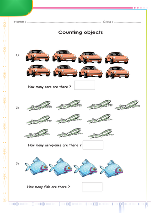 Practice Counting Objects Worksheet