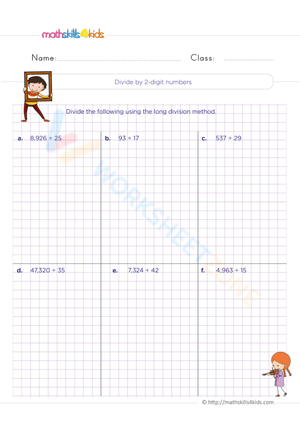 Divide by 2-digit numbers