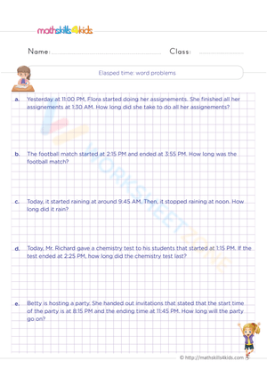 Practice Elapsed Time Calculation