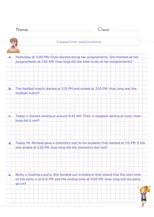 Practice Elapsed Time Calculation