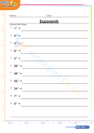 Exponents to 2nd power