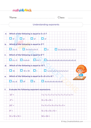 Understanding exponents