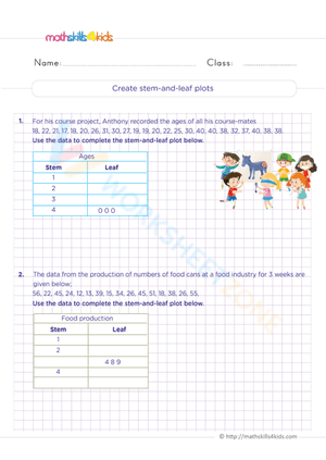 Create stem-and-leaf plots